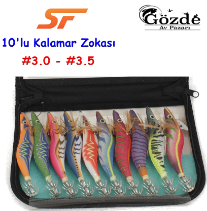 Shufa 10'lu Kalamar Zokası Seti #3.0 - #3.5  resmi