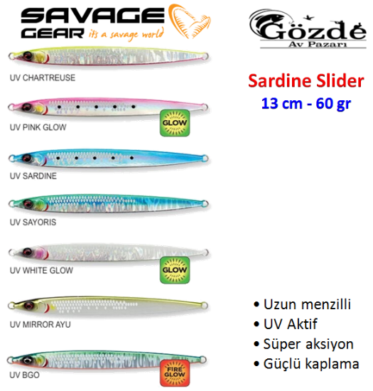 Savage Gear Sardine Slider 13 cm 60 gr Jig  resmi